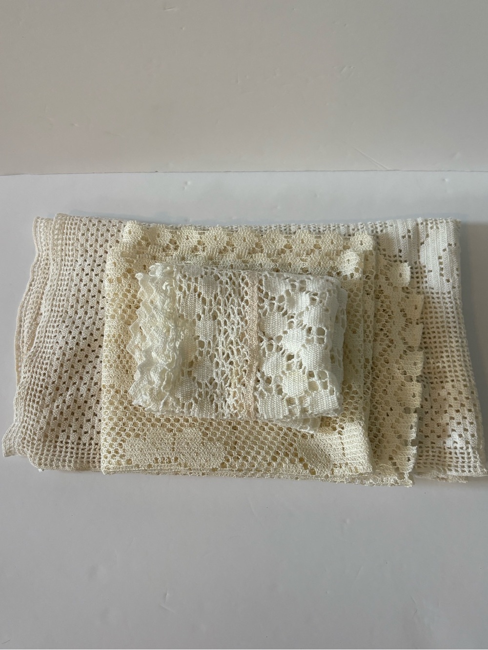 3 Vintage Doilies/Table Runners